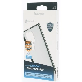Hama Protector, kryt pro Samsung Galaxy S23 Ultra, průhledný/černý