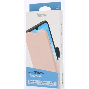 Hama Single2.0, pouzdro-knížka pro Samsung Galaxy A34 5G, růžové