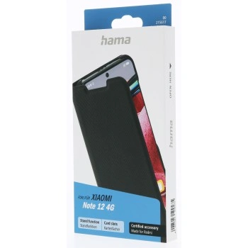Hama Slim Pro, pouzdro-knížka pro Xiaomi Redmi Note 12 4G, černé