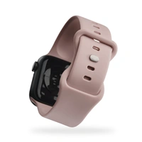 Hama Fantastic Feel, emnek pro Apple Watch 42/44/45/49 mm, silikonov, barva nude