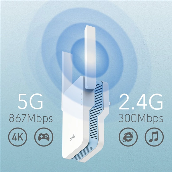 Cudy AC1200 Wi-Fi 5 Mesh extender (RE1200)