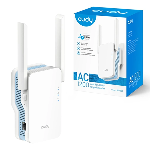 Cudy AC1200 Wi-Fi 5 Mesh extender (RE1200)