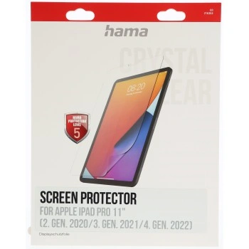 Hama Crystal Clear, ochranná fólie na displej pro Apple iPad Pro 11" (2020/2021/2022)