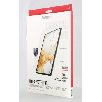 Hama Hiflex, nerozbitná ochrana displeje pro Samsung Galaxy Tab S7+/S7 FE/S8+ (12,4"), bezp. tř. 13