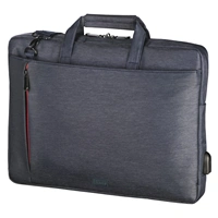 Hama brana na Notebook s integrovaným USB kabelem Manchester, 40 cm (15.6"), barva modrá