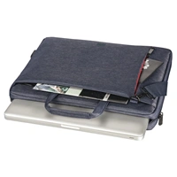 Hama brana na Notebook s integrovanm USB kabelem Manchester, 40 cm (15.6"), barva modr