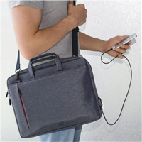 Hama brana na Notebook s integrovanm USB kabelem Manchester, 40 cm (15.6"), barva modr