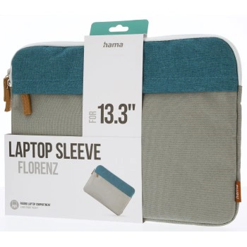 Hama Florence, obal na notebook, pro úhlopříčkou do 34 cm (13,3"), petrolejový/šedý