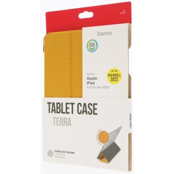 Hama Terra, pouzdro pro Apple iPad 10,9" (10. generace 2022), recyklovaný materiál, žluté