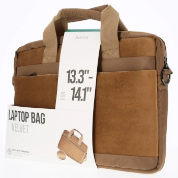Hama Velvet, brašna na notebook, 34-36 cm (13,3-14,1"), sametový materiál, písková