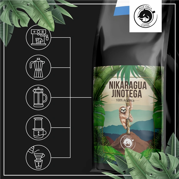 Blue Orca Nicaragua Jinotega, zrnková káva, 1 kg
