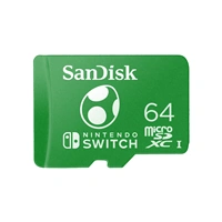 SanDisk Nintendo Switch micro SDXC, Yoshi Edition 64 GB 100 MB/s A1 C10 V30 UHS-1 U3