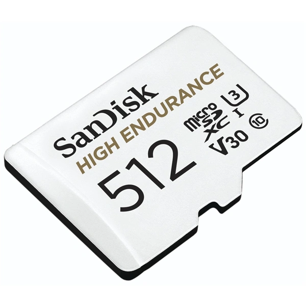 SanDisk HIGH ENDURANCE microSDHC Card 512 GB, s adaptérem