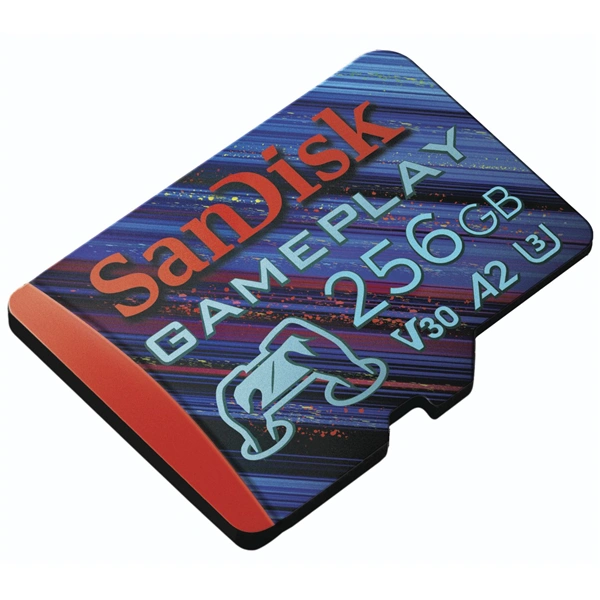 SanDisk GamePlay microSDXC UHS-I Card, 256 GB Gaming microSDXC, 190 MB/s (čtení), 130 MB/s (zápis)