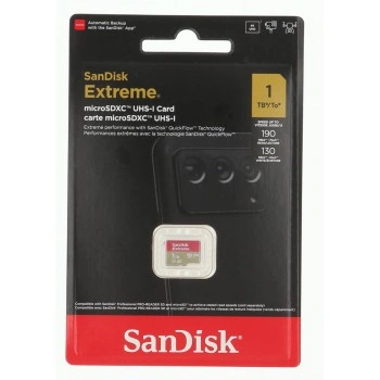 SanDisk microSDXC Extreme 1 TB (A2/ V30/ U3/ R190/ W130)