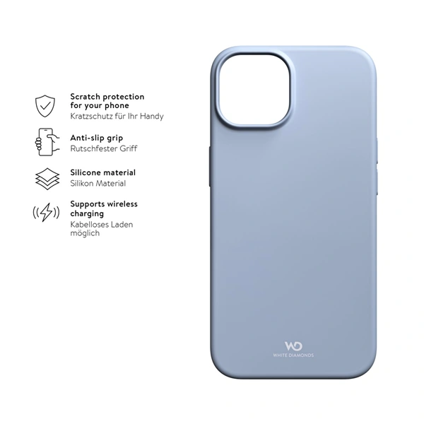 White Diamonds Urban Case, kryt pro Apple iPhone 14, světle modrý