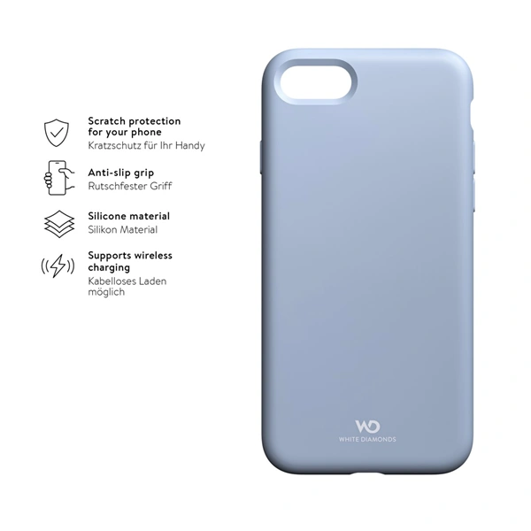 White Diamonds Urban Case, kryt pro Apple iPhone 7/8/SE 2020/SE 2022, světle modrý