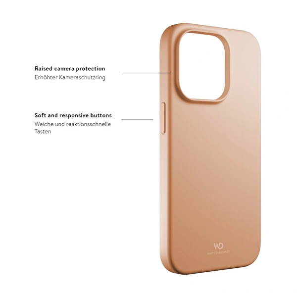 White Diamonds Urban Case, kryt pro Apple iPhone 14 Pro, meruňkový