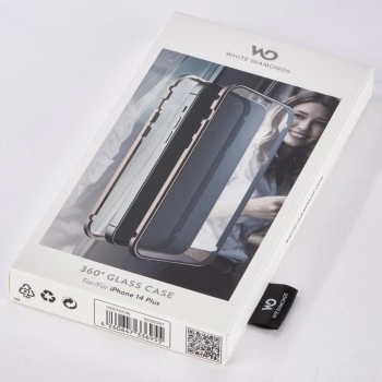 White Diamonds 360° Glass, kryt pro Apple iPhone 14 Plus, průhledný/růžové zlato