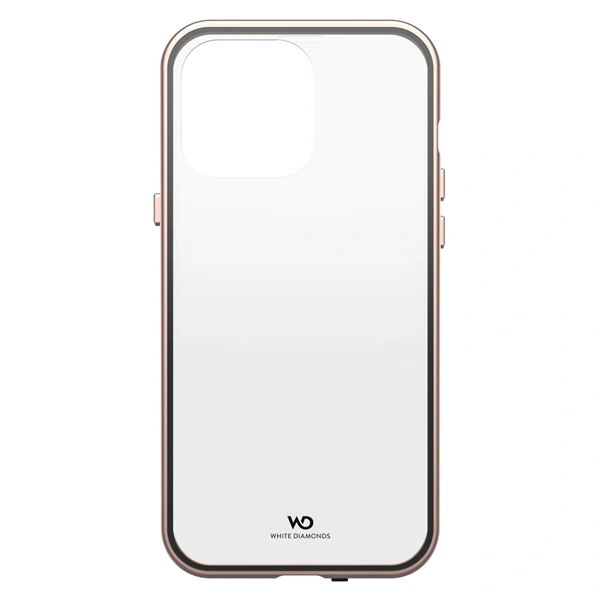 White Diamonds 360° Glass, kryt pro Apple iPhone 14 Pro Max, průhledný/růžové zlato