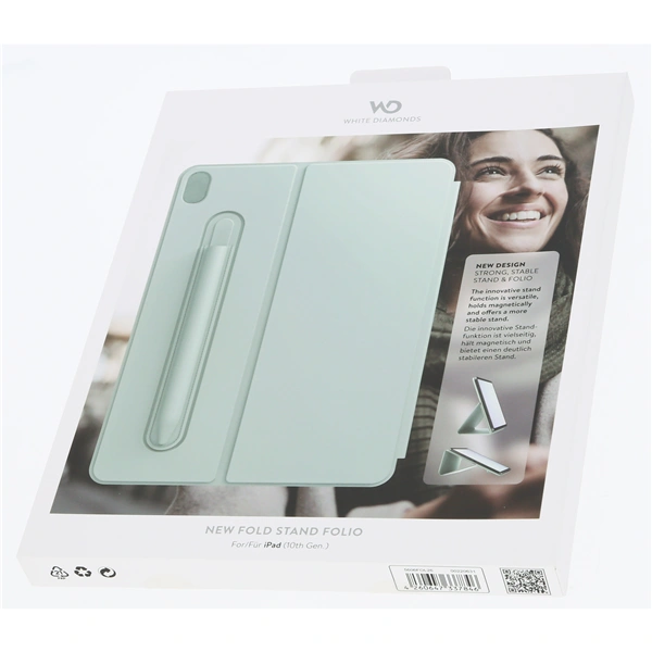 White Diamonds Folio, pouzdro pre Apple iPad 10,9" (2022), šalvějově zelené