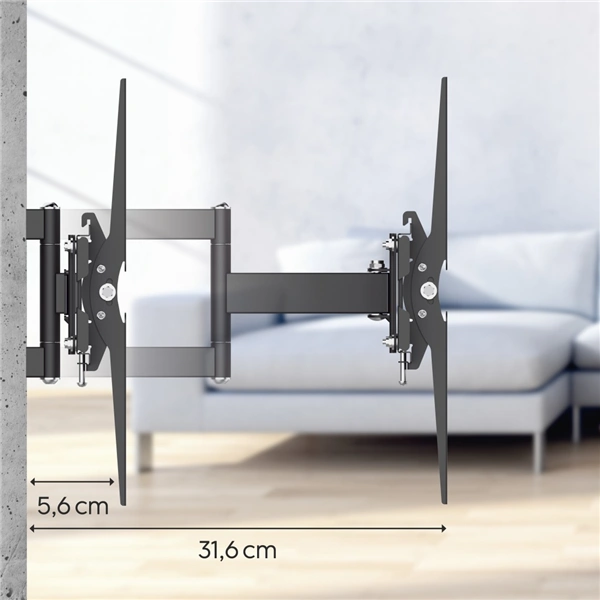 Hama nástěnný držák TV, 200x200, pohyblivý (2 ramena)