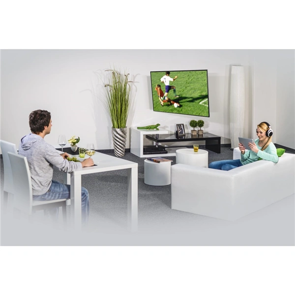 Hama nástěnný držák TV XL, pohyblivý, 800x600, bílá/černá