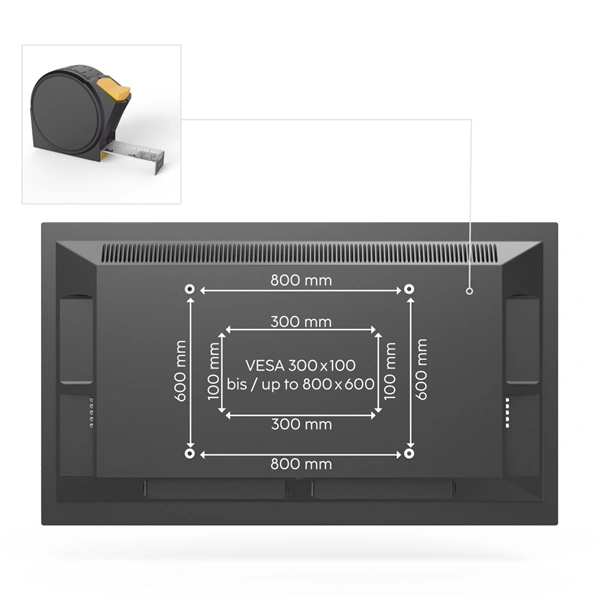 Hama nástěnný držák TV až 120", 800x600, pohyblivý, 100 kg
