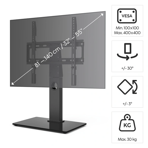Hama stolní TV stojan, nastavitelný, 400x400
