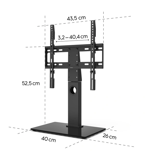 Hama stolní TV stojan, nastavitelný, 400x400 (rozbalený)