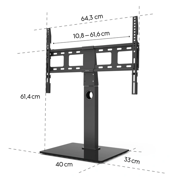 Hama stolní TV stojan, nastavitelný, 600x400