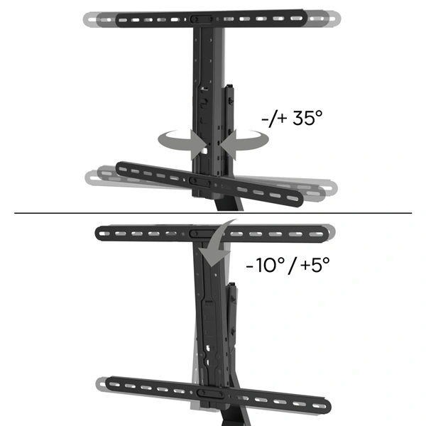 Hama stolní TV stojan Design, nastavitelný, 600x400