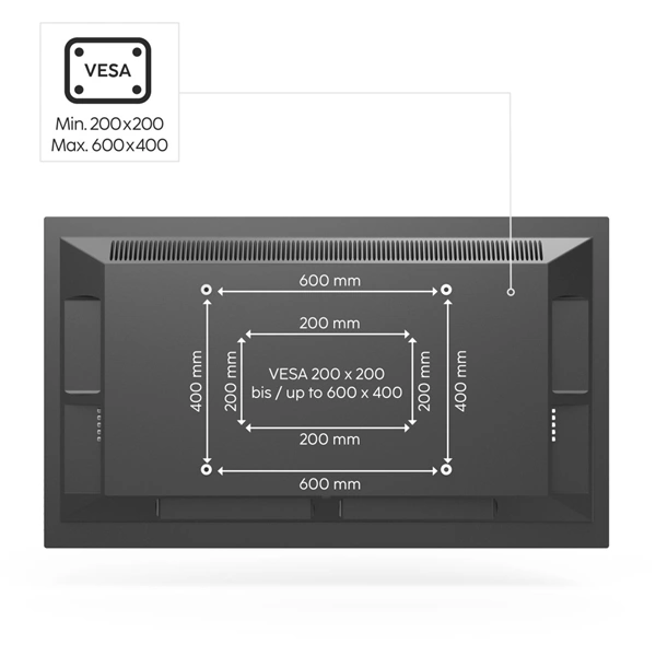 Hama stolní TV stojan Design, nastavitelný, 600x400