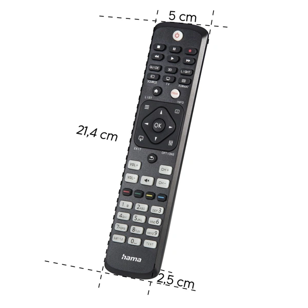 Hama univerzální ovladač 1:1 pro TV Philips