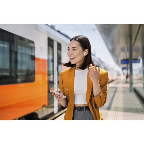 Hama Bluetooth sluchátka Passion Clear II, špunty, ANC/ENC, aplikace, bílá