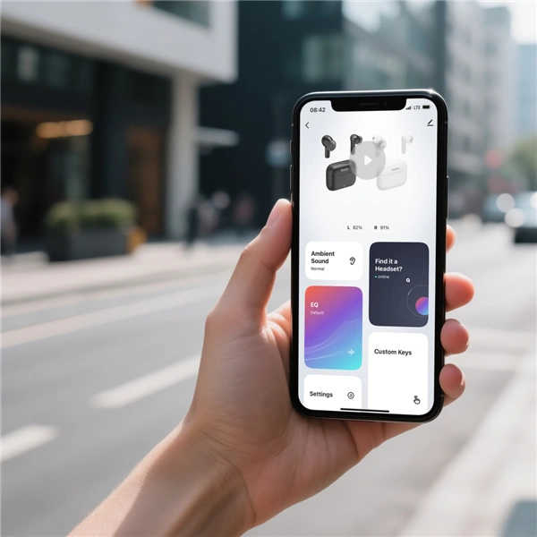 Hama Bluetooth sluchátka Passion Clear II, špunty, ANC/ENC, aplikace, bílá