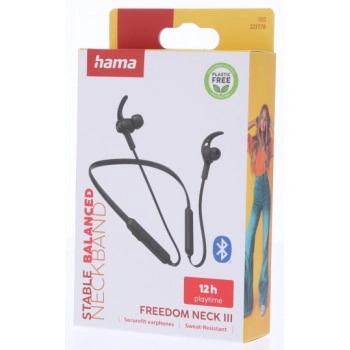 Hama Bluetooth špuntová sluchátka Freedom Neck III, černá
