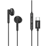 Hama USB-C sluchátka s mikrofonem Classy, pecky, černá