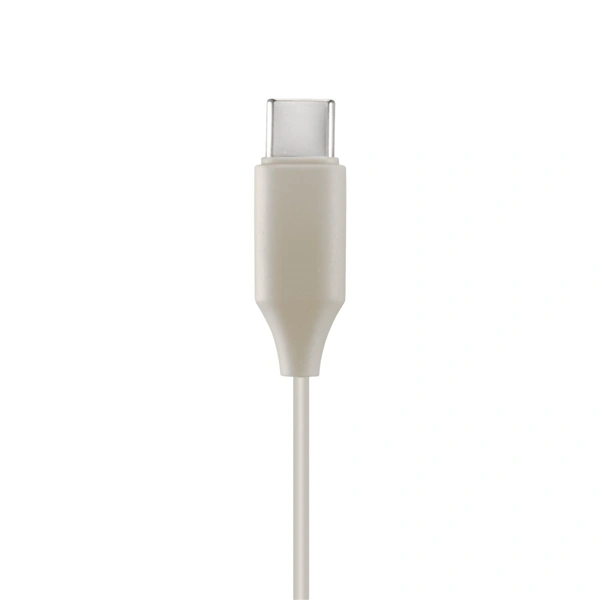 Hama USB-C sluchátka s mikrofonem Calm, mini špunty, béžová