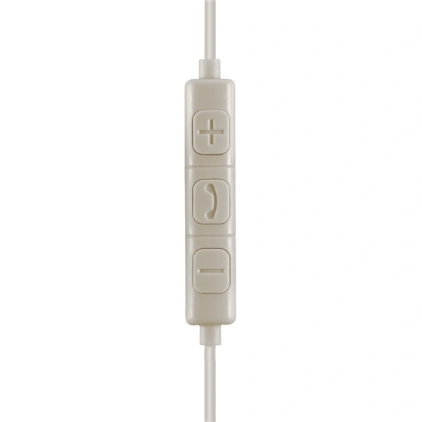 Hama USB-C sluchátka s mikrofonem Calm, mini špunty, béžová