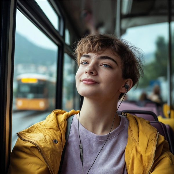 Hama USB-C sluchátka s mikrofonem Curly, špunty, černá
