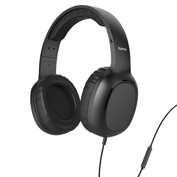 Hama USB-C sluchátka s mikrofonem Fun C, uzavřená, černá