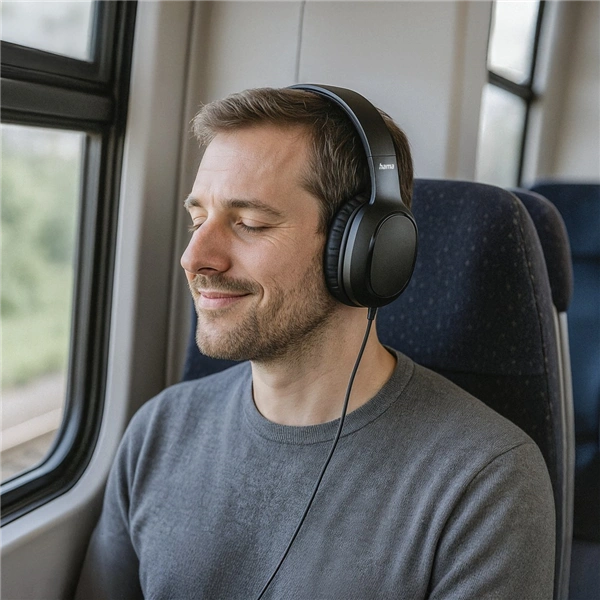 Hama USB-C sluchátka s mikrofonem Fun C, uzavřená, černá