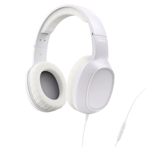 Hama USB-C sluchátka s mikrofonem Fun C, uzavřená, bílá