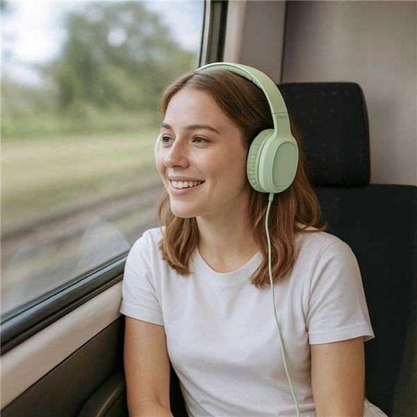 Hama USB-C sluchátka s mikrofonem Fun C, uzavřená, zelená
