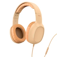 Hama USB-C sluchátka s mikrofonem Fun C, uzavřená, oranžová