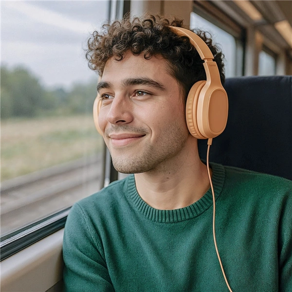 Hama USB-C sluchátka s mikrofonem Fun C, uzavřená, oranžová