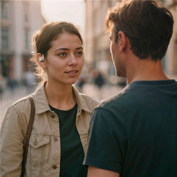 Hama Bluetooh sluchátka Spirit Open, open-ear, klip, béžová