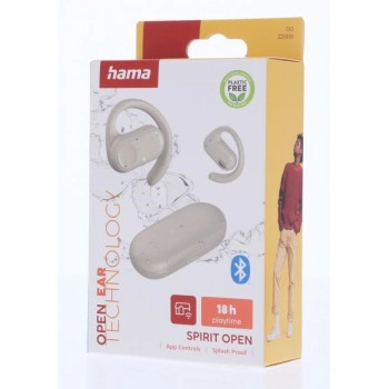 Hama Bluetooh sluchátka Spirit Open, open-ear, klip, béžová