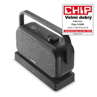 Hama bezdrátový přenosný TV reproduktor, nabíjecí základna s 2,4 GHz vysílačem, Bluetooth